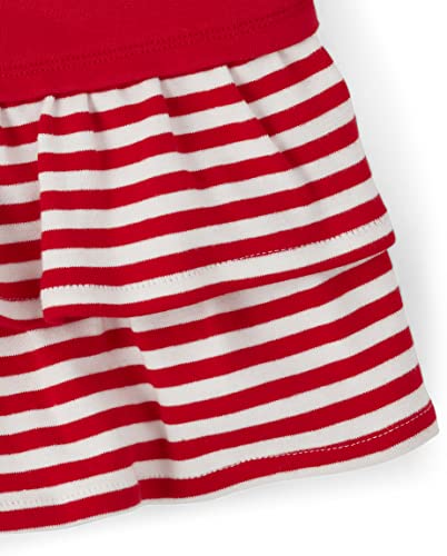 Gymboree Girls And Toddler Long Sleeve Knit Casual Dresses, Holiday Exp Red/Candy Cane, 7 #TOP2