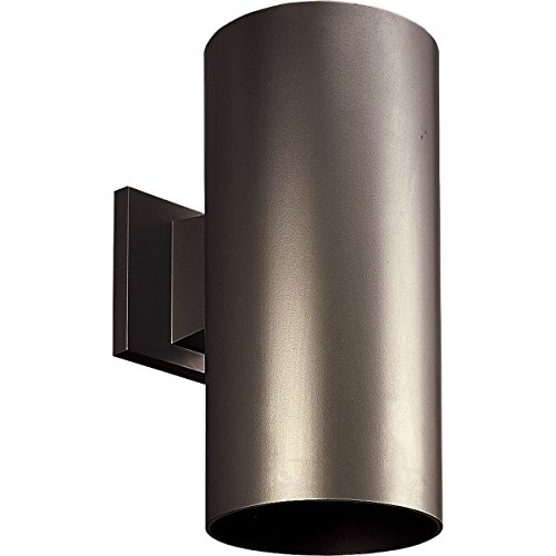 Progress Lighting 6-Inch Cylinder Outdoor Wall Sconce, 1-Light Modern Wall