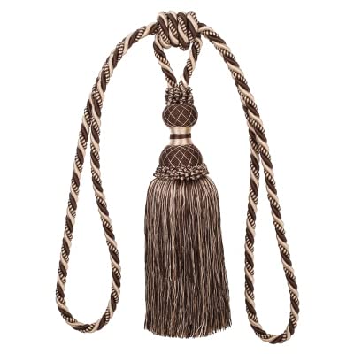 2 pièces Rideau Gland Sangles embrasses Suspendus Lier Cordes Ceinture Boule Boucle Crochet Support Rideau Accessoire Embrasse-café