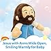 Yelakey Security Blanket, Baby Lovey with Soft Minky Velour, Baptism for Boys and Girls, 13.8 Inch Jesus Stuffed Snuggle Toy, Newborn Essentials Birthday