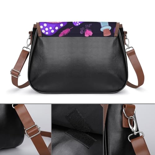 Women's Leather Bag Vintage Crossbody Bag Casual Shoulder Handbag3