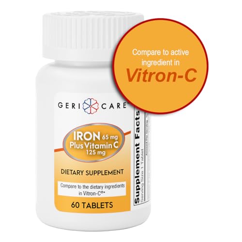 GeriCare Iron 65mg Plus Vitamin C Tablets