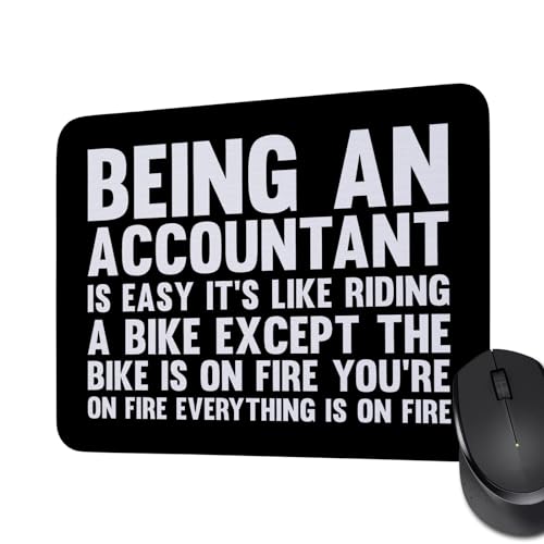 Accountant Gift Accountant Finance Mouse Pad CPA Design Non-Slip Rubber Base Mouse Pad for Laptop Computer Accounting Major Gifts (Being Accountant)