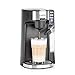 Produktbild Klarstein Baristomat Heißgetränkeautomat mit integriertem Milchaufschäumer- 2-in-1 Kaffee-Maschine, 350 ml Milchbehälter, zwei Brühgruppen, für Kaffee, Tee, Cappuccino & Latte Macchiato, anthrazit
