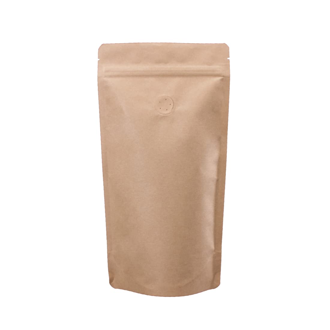 Lacers Standbodenbeutel Kraftpapier in versch. Farben, High Barrier mit Ventil, Kaffeebeutel mit Aromaschutzventil, wiederverwendbar
