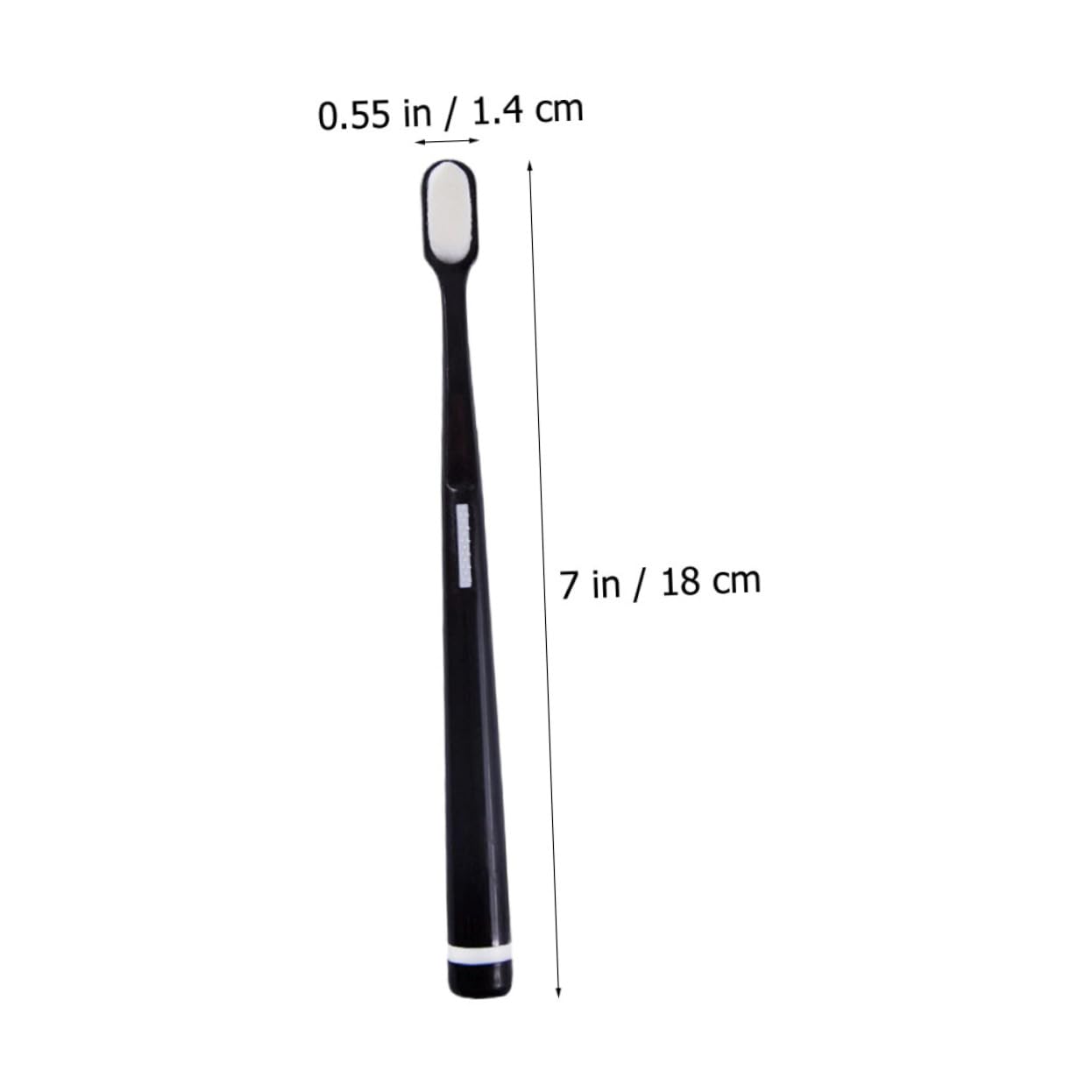 Spazzolino da Denti Manuale 4 Pezzi Set Adulti Setole Morbide | Bianco e Nero, Superficie Liscia, Non Si Deforma, Penetra negli Spazi tra Denti
