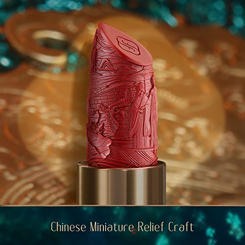 Florasis Blooming Rouge Love Lock Lipstick Long-Lasting Sculpting Lipstick Misty Matte Finish Lightweight Nourishing For Everyday Use (M520 I Love You) #TOP5