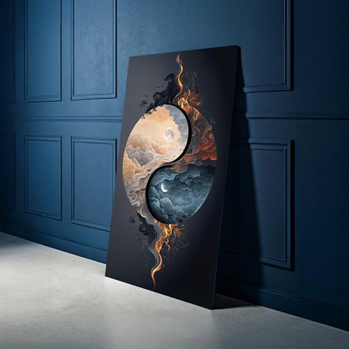 Toile Yin Yang Eau impression haute définition grand format 40x70 - 2