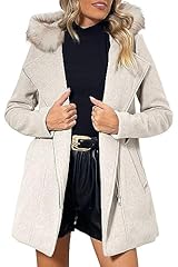 Beige Apricot With Collar Coat