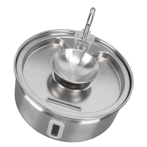 Fuente de agua automática de acero inoxidable para gatos 3.2L miniatura 5