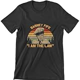 gothicwall Retro Barney Fife I Am The Law T Shirt Black, Small-3X-Large