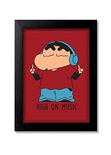 Blue Nexus Funny Shinchan Kids Room Posters Wall Poster with Wall Frame Wall Stickers Room Art Poster Painting|(Get 25% Off on Buying More Than 1 Any Products:Check Offer Section)_BNWPK101