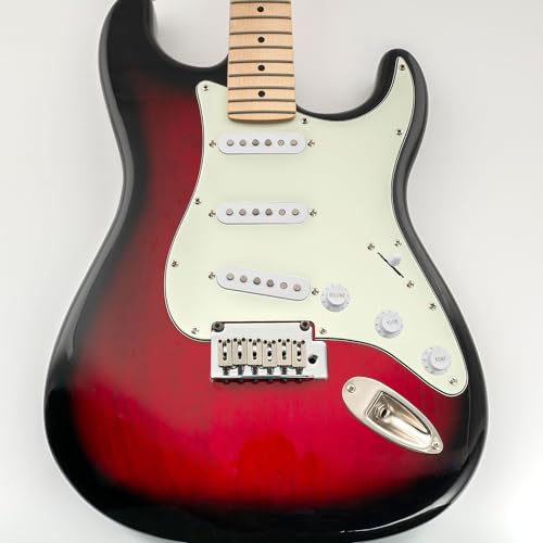 Image of Musiclily SSS 11 Hole Strat Guitar Pickguard for Fender USA /Mexican Made Standard Stratocaster Modern Style, 3Ply Mint