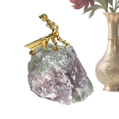 Generico Estatua del Buscador de Oro,Escultura Coleccionista Detallada,Minero en Estatua Decorativa | Para Aficionados Regalo Adultos Hogar Oficina Sala de estar Entrada