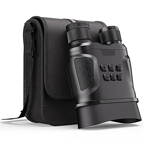 TANGZIXIN Digital Night Vision Binocular, 8X Digital & 2X Optical Zoom, 1312FT/400M Viewing Range, for Complete Darkness Military, Security, Hunting