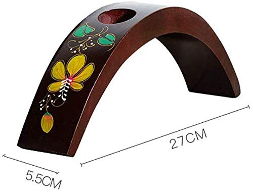 Soporte para botellas de vino de madera estrecho miniatura 2