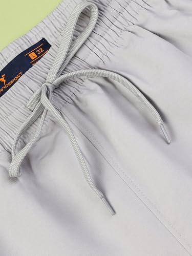 Image of TECHNOSPORT Mens Regular Fit Solid Woven Track Pant for Activewear, Regular Use and Quick Dry, (Non- Stretchable)