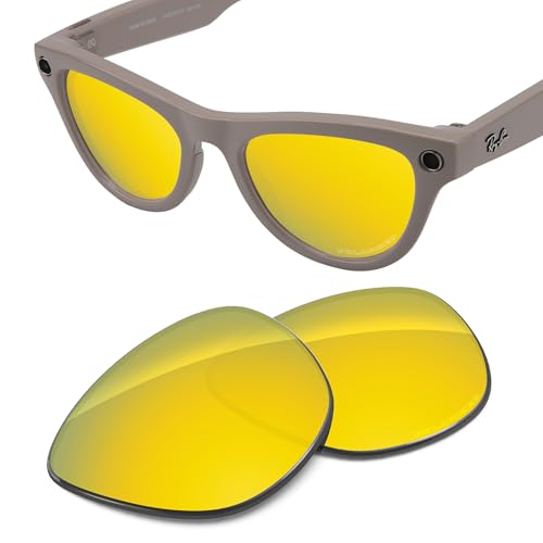Image of Replacement Lenses Compatible with RayBan Meta Skyler RW4010 52mm AI Glasses, UV Protection, Transition