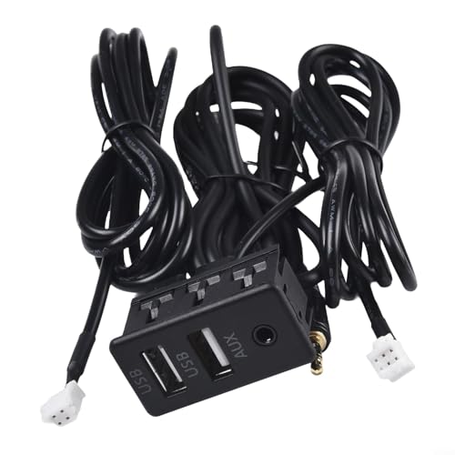 Cavo di prolunga per da auto con doppia porta USB AUX 145 cm per installazione diretta