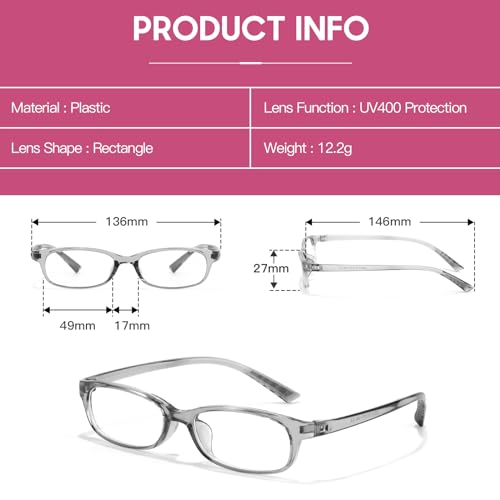 Image of DreamCalf Trendy Fake Glasses Small Rectangle Y2K Eyewear with Anti Blue Light for Women's Cosplay and Daily Style