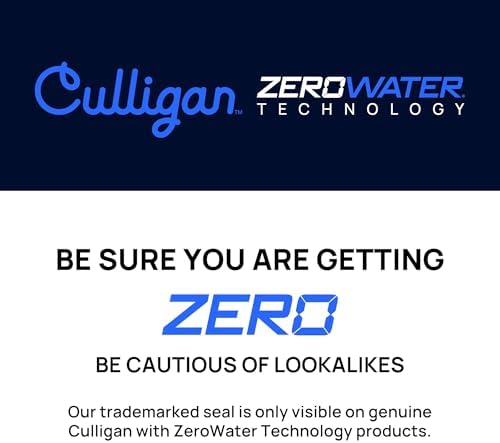 Culligan with ZeroWater Technology Replacement Filter 3-Pack, 5-Stage Advanced Water Filter β IAPMO Certified to Reduce Lead, Total PFAS (Forever Chemicals), Mercury, Fluoride, and Chlorine - 5
