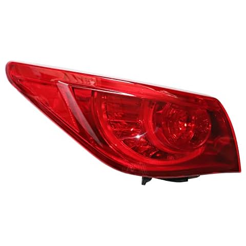 SHONFYVS Tail Light Assembly for Infiniti for Q50 Q50S 2014 2015 2016 2017 Outer Tail Lamp Red Lens Tail Lights Brake Lamps Left Driver Side Red Housing Red Lens Rear Tail Light (Left Driver Side) Cover