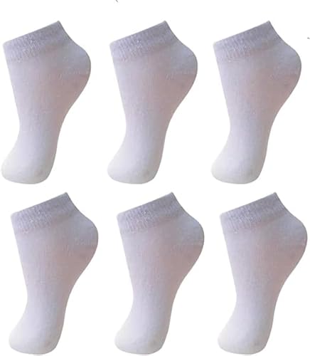 Kit Com 24 Pares De Meias Infantil Juvenil Unissex (BRANCA, 17-20)