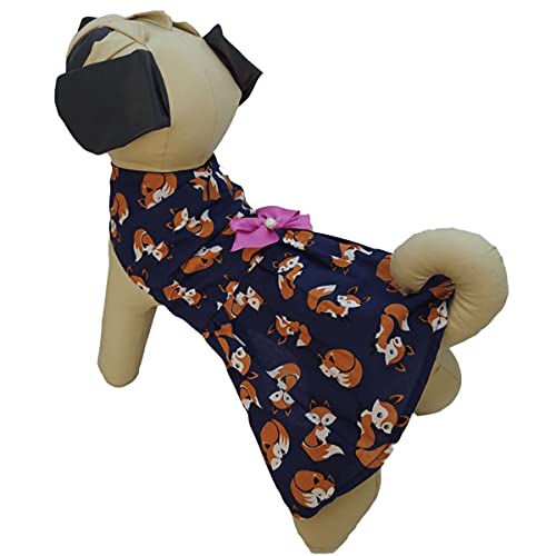 Vestido pet para cachorro - Lobo Azul - Vestido para cachorro Tamanho:4