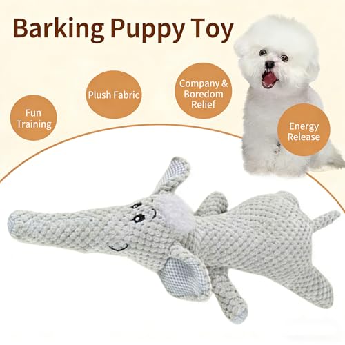 Juguete para perros interactivo elefante gris miniatura 4