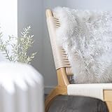 Nordic Sheep Lammfell Langhaarig 90x60 cm | Lammfell Echt für das Sofa, den Stuhl oder rund um den Esstisch | Jedes Lammfell Teppich ist EIN Unikat und von der Natur geschaffen | Farbe: Beige