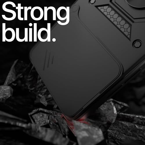Image of Luxe Back Cover for Motorola G86 Power | D10 Tough Armor Case | Sliding Camera Shield | 360 Protection | Kickstand Ring Holder | Military-Grade Bumper Case