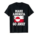 Make America Go Away Drapeau du Groenland Effet vieilli T-Shirt