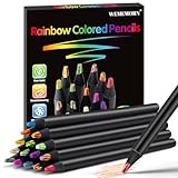 WEMEMORN 16 Color Rainbow Pencils, Colored Pencils for Adults Kids, Multicolored Pencils Art Supplies for Coloring, Drawing, Sketching, Pre-sharpened, Valentines Gifts Easter Basket Stocking Stuffers