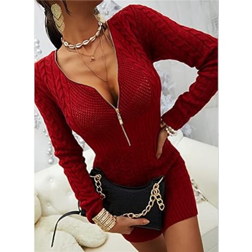 Robe en maille élégante et décontractée pour le bureau