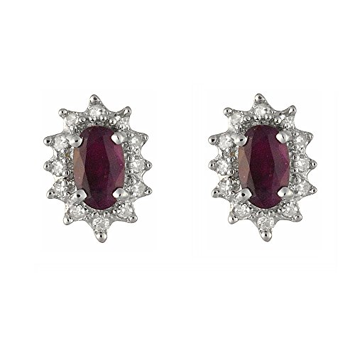 Preisvergleich Produktbild Damen-Ohrring 9 Karat (375) Weißgold