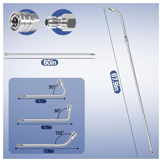 Wmnvshier 60" Pressure Washer Extension Wand