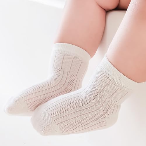 Toddler Socks, 3 Pairs Baby Ankle Socks Kids Unisex Sock Cotton Thin Sock for Newborns Infant 0-5 Year4