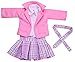 GIVBRO Ensemble de vêtements pour poupée américaine, chemise, veste, cravate, robe pour poupée de 45,7 cm, rose