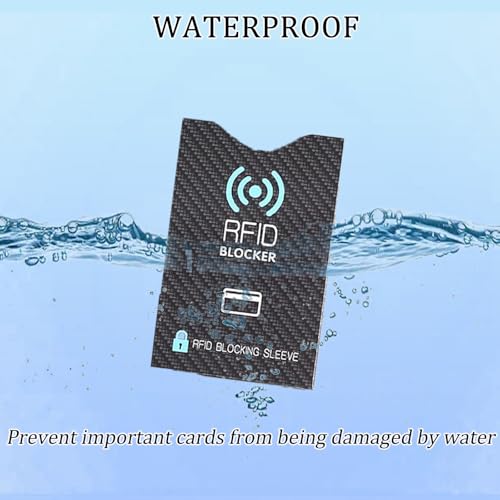 12-Pack RFID Blocking Card Holders, Lightweight Water-Resistant Wallet Sleeves for Credit Cards & ID Protection – Compact Design for Travel & Everyday Use3