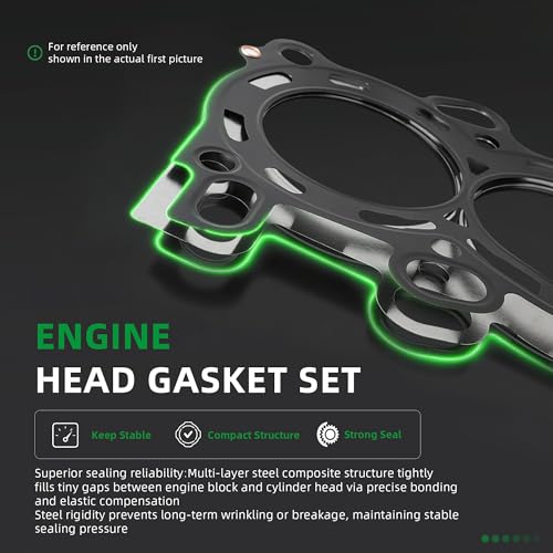 Image of LS3 5-Layer Head Gaskets & Head Bolts Kit Fit for Chevy for GMC for Cadillac for Pontiac for LS L9H LQ4 LQ9 L96 L76 L77 LY6 L92 L94 L99 LC8 6.0L 6.2L Replaces 12610046 12622033 BTR22033