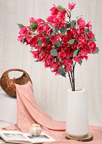 SATYAM KRAFT 3 Pcs Artificial Bougainvillea Glabra Fake Plant Flowers for Home Decor, Bedroom, Balcony, Living Room, Wedding, Plants, Christmas, X-mas(Without Vase Pot) (Pink) (Fabric) (B0B6RN3N6M) Amazon Price History, Amazon Price Tracker