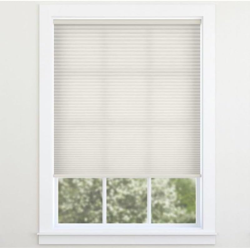 Blindsgalore Cordless Cellular Shade Light Filtering (Ivory, 72" Width x 48" Height)