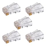 EDM E55017 Clavija Telefono 8 Vias Adsl Envasadas Cat.5, Multicolor