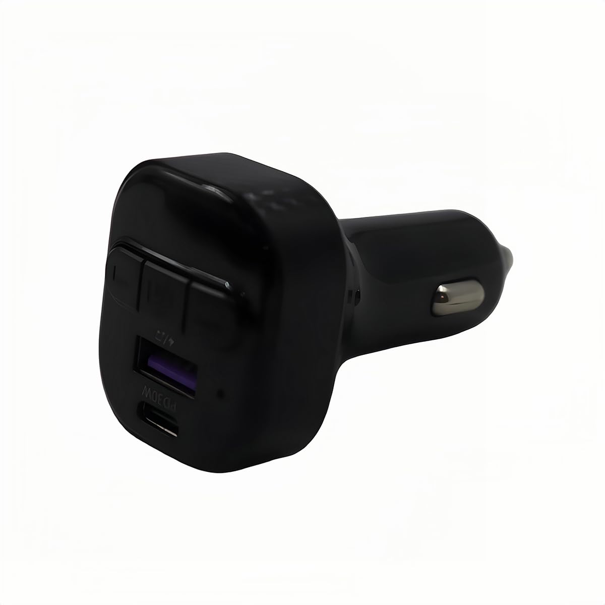 Ubric Transmisor FM Bluetooth 5.3 para coche – Adaptador Bluetooth para coche con cargador USB C rápido, receptor de radio inalámbrico, llamadas manos libres.
