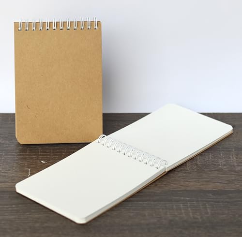 Image of INNAXA Spiral Eco- Friendly Notepad A6 Size (Brown Pack-3), 100 Pages