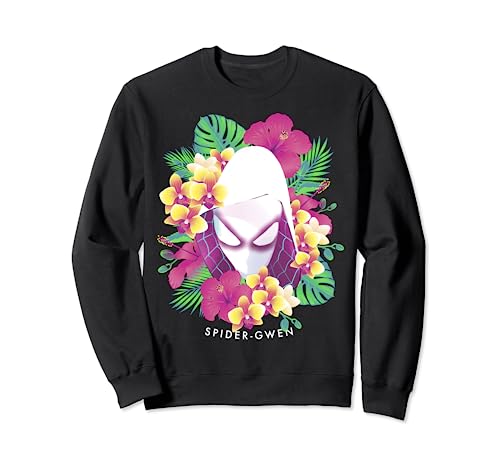 Sweat Spider-Gwen Spider-Man portrait tropical pull coton pour fan de comics