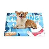 Yajexun Alfombra de refrigeración para perros – Cama plegable de gel líquido impermeable – Alfombra de gato engrosada para interior y exterior, cama de viaje para animales