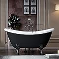 WOODBRIDGE BTA1842-ORB-Feet Drain + ORB Bathtub, Oil-Rubbed Bronze