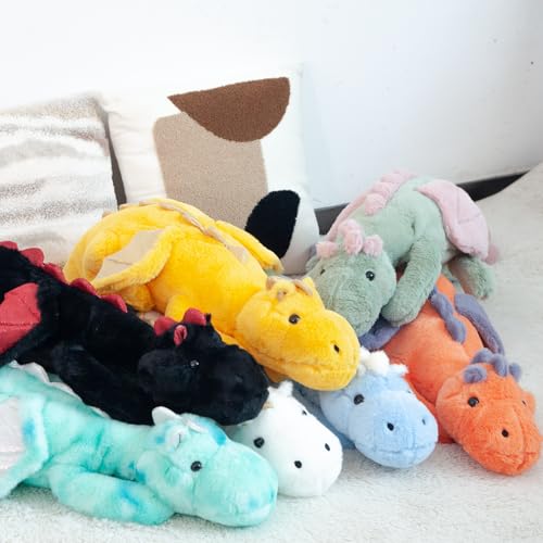ARELUX Large 36in Cute Dragon Stuffed Animals Plush Toy Soft Matcha Green Pterosaur Plushie Giant Fuzzy Dinosaur Pillow Plushies with Pink Wings Cuddly for Friends Family Member by ARELUX - Image 6