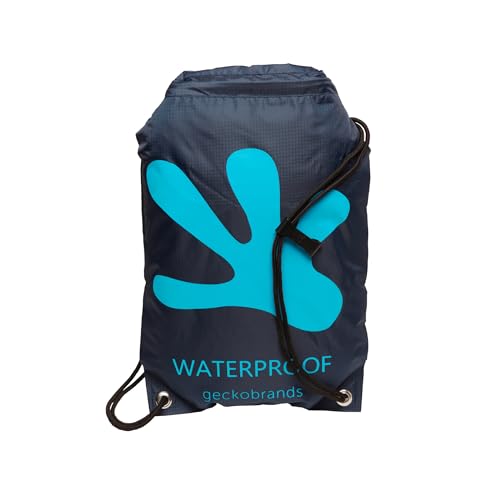 Image of geckobrands Embark 10L Drawstring Backpack - Waterproof, Lightweight Dry Bag for Beach, Hiking, and Light Water Activities
